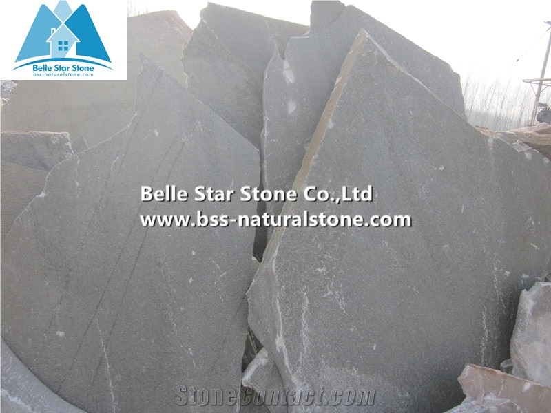 Grey Split Face Slate Random Flagstone,Grey Flagstone Pavers,Natural Flagstone Flooring,Riven Slate Pavers for Patio,Crazy Stone,Irregular Flagstone,Grey Flagstone Wall Cladding
