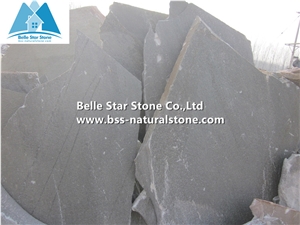 Grey Split Face Slate Random Flagstone,Grey Flagstone Pavers,Natural Flagstone Flooring,Riven Slate Pavers for Patio,Crazy Stone,Irregular Flagstone,Grey Flagstone Wall Cladding
