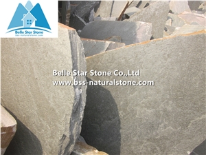Grey Split Face Slate Random Flagstone,Grey Flagstone Pavers,Natural Flagstone Flooring,Riven Slate Pavers for Patio,Crazy Stone,Irregular Flagstone,Grey Flagstone Wall Cladding