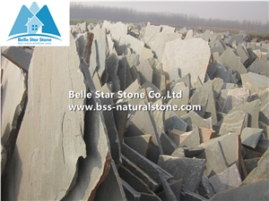 Grey Split Face Slate Random Flagstone,Grey Flagstone Pavers,Natural Flagstone Flooring,Riven Slate Pavers for Patio,Crazy Stone,Irregular Flagstone,Grey Flagstone Wall Cladding