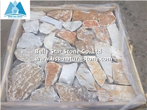 Oyster Quartzite Field Stone,Quartzite Loose Ledger Stone,White Gold Quartzite Stone Wall Cladding,Landscaping Stone,Oyster Loose Stone,Desert Gold Quartzite Field Stone Veneer