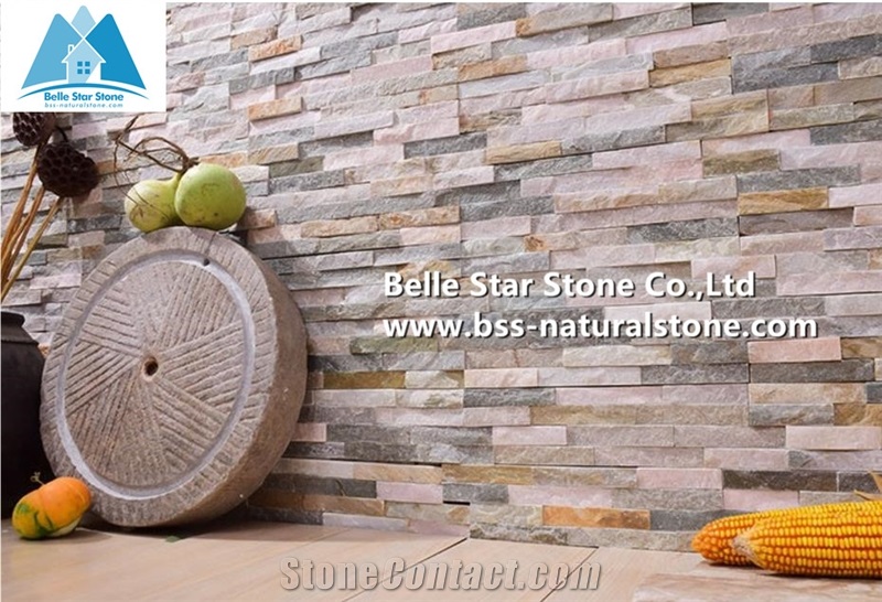Oyster Split Face Slate Stacked Stone,Desert Gold Quartzite Ledgestone,White Gold Quartzite Culture Stone,Honey Gold Quartzite Z Stone Cladding,Silver Sunset Quartzite Stone Wall Panels,Stone Veneer