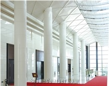 Anti-Bending White Nano Crystalline Stone Column