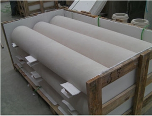 Anti-Bending White Nano Crystalline Stone Column