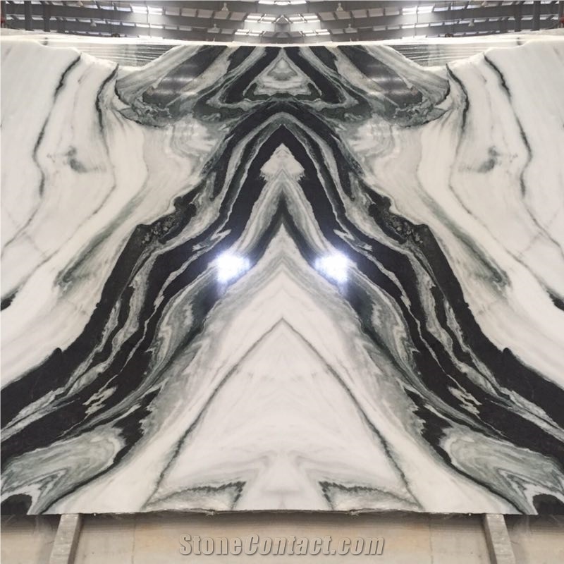 China Panda White Marble Slabs