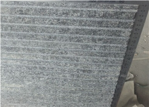 China Black Basalt Flamed Grooved Tiles
