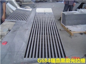 G684,Padang Black,Absolute Black,Basalt Black Beauty,Black Rain,China Black Pearl Basalt,Diamond Black,Padang Nero, Grooved Tiles