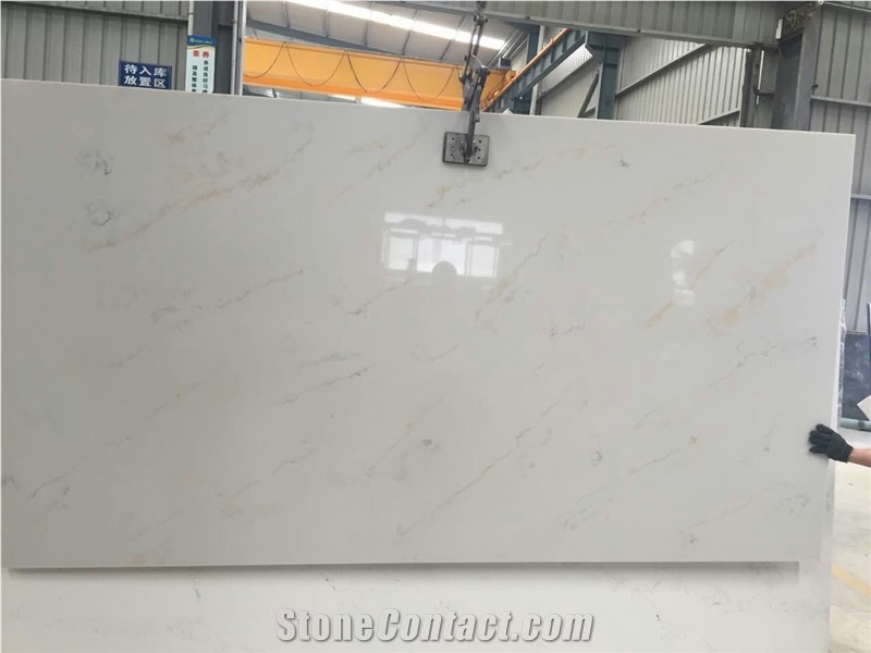 Manmade Stone,White Artificial Marble Slabs,Calacata Artificial Marble Slabs,Carrara White Quartz, Artificial Stone