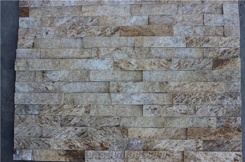 Wall Cladding,Ledge Stone,Stone Wall Panel,Quartzite Culture Stone,Beige Stone Wall Panel