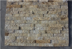 Wall Cladding,Ledge Stone,Stone Wall Panel,Quartzite Culture Stone,Beige Stone Wall Panel