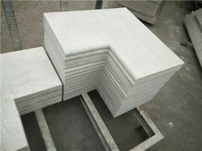 White Quartzite Swimming Pool Border, Coping, Pavers