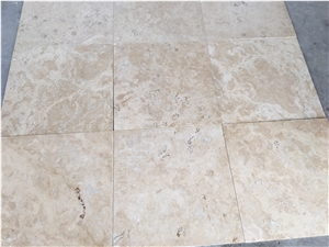 Commercial Light Classic Travertine Honed Filled Cross Cut Slabs & Tiles, Turkey Beige Travertine