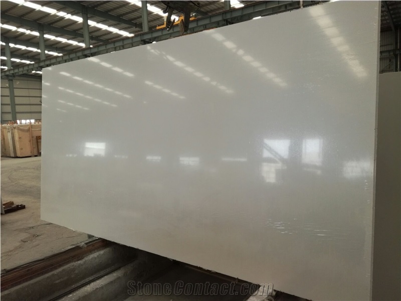 Snow White Artificial Stone Slabs