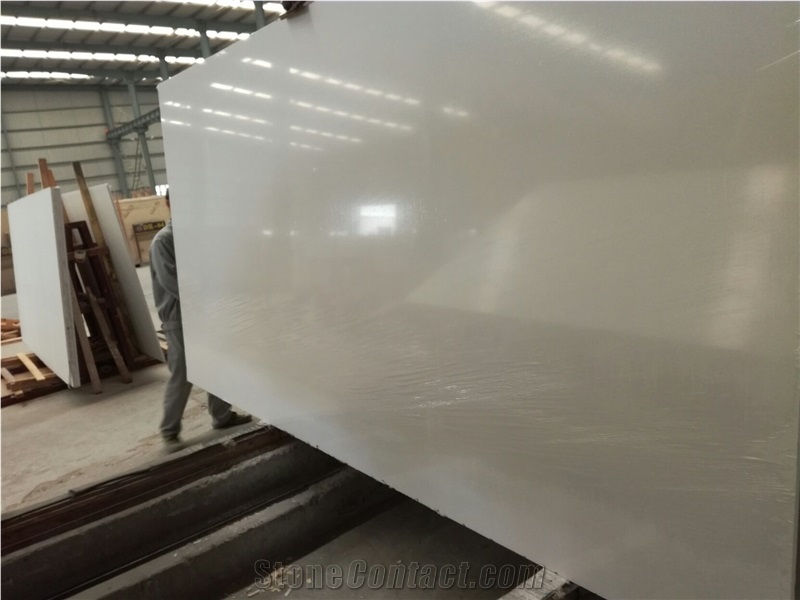 Snow White Artificial Stone Slabs