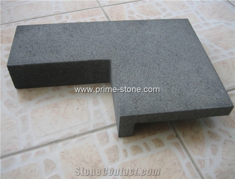 Basalt with Holes, Maping, Bule Stone, Zhangpu Black-Dark with Cats Paws and Pin Holes, Catspaw Basalt, China Dark Basalt, Basalt Slabs, Tiles, Pavers, Steppingstone, Cut-To-Size