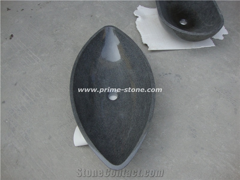 Granite Basin, Bathroom Basin, Dark Grey Basin, China Granite Basin, Oval Basin