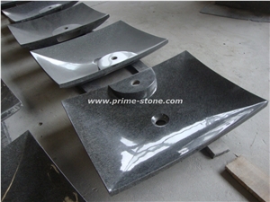 Granite Basin, Bathroom Basin, Dark Grey Basin, China Granite Basin, Oval Basin