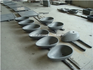 Granite Basin, Bathroom Basin, Dark Grey Basin, China Granite Basin, Oval Basin