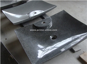 Wash Basin, Grey Basin, Bathroom Basin, Square Basin, Stone Basin, Stone Sink
