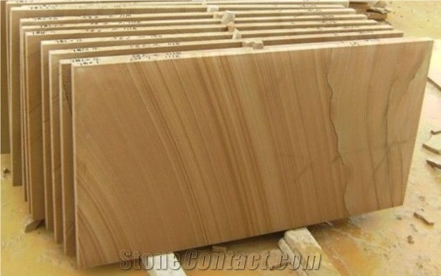 Teakwood Sandstone Slabs & Tiles, India Beige Sandstone