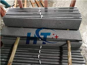 Building Stones Stairs & Steps, G654 Granite Stair Riser, China Impala Black Granite Stairs