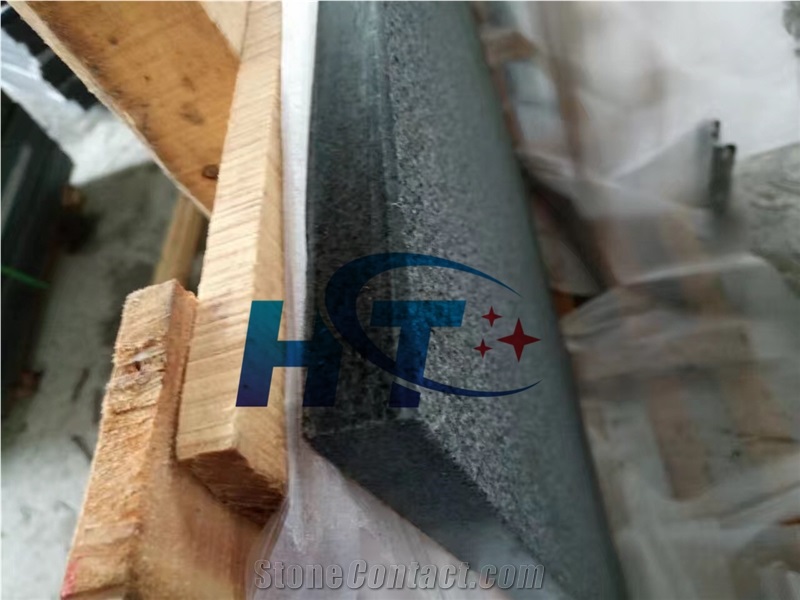 Building Stones Stairs & Steps, G654 Granite Stair Riser, China Impala Black Granite Stairs
