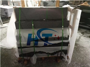 Building Stones Stairs & Steps, G654 Granite Stair Riser, China Impala Black Granite Stairs