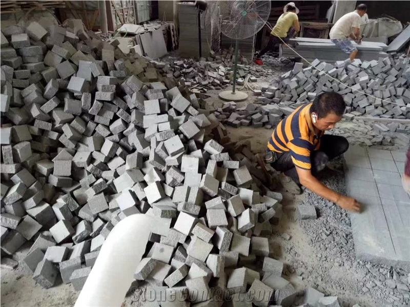 G654 Granite Cobble Stone, Padang Grey Cube Stone,Chinese Granite G654 Cobble Stone Pavers