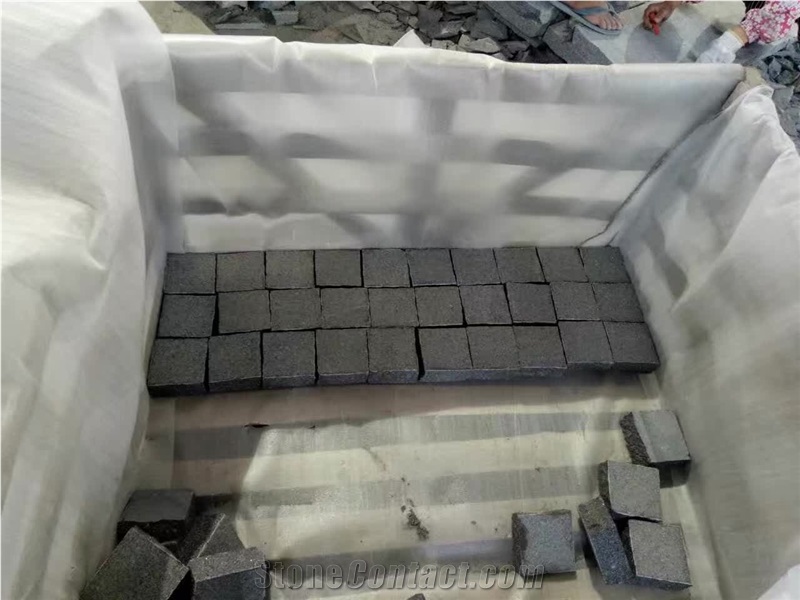 G654 Granite Cobble Stone, Padang Grey Cube Stone,Chinese Granite G654 Cobble Stone Pavers