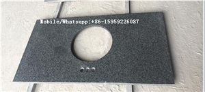 Granite Vanity Tops,Chinese Sesame Grey Granite Bathroom Vanity Tops,G654 Vanity Tops,Black Bath Tops,Quartz Stone Vanity Tops