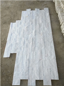 Natural White Quartzite Cultured Stone, Crystal White Quartzite Wall Cladding