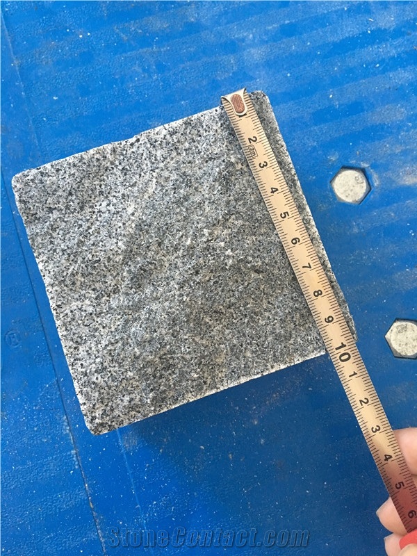 Padang Dark Impala Black G654 Granite Cube Stone Paving Sets Driveway Paving Stone