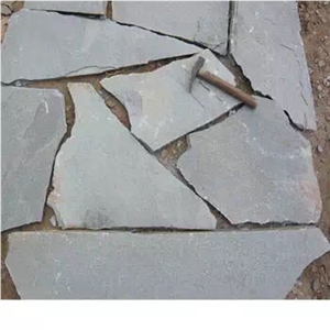 China Grey Slate Flagstone , Natural Slate Flagstone
