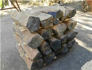 Natural Basalt Column ,Black Granite Natural Finish Column Palisade