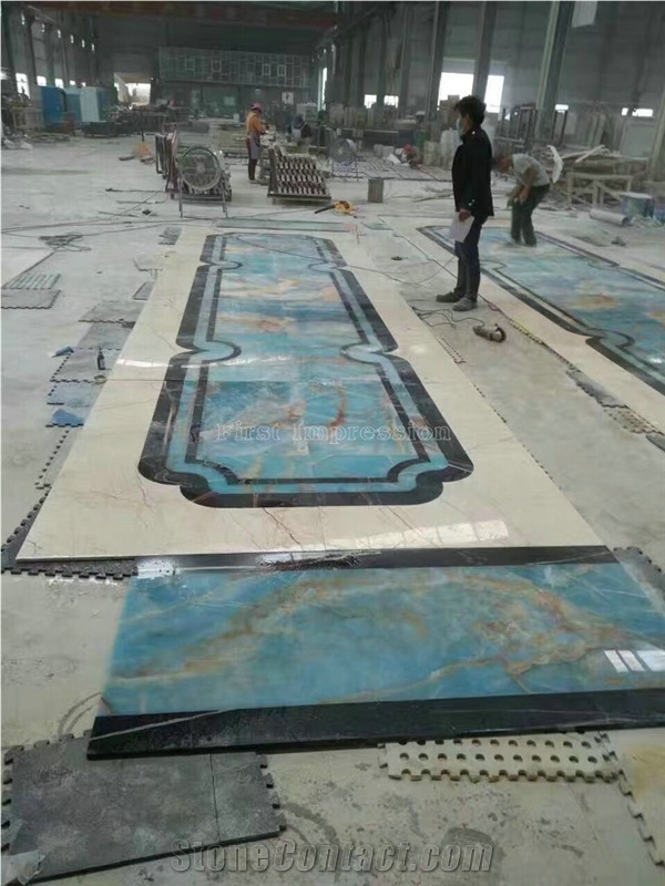 Blue Onyx Slabs & Tiles/Blue Onyx Polished Slabs for Wall and Floor Covering Tiles/Pure Blue Onyx Cut to Size/Onyx Tv Wall/Luxury Blue Onyx Big Slabs