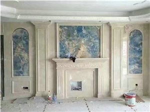 Blue Onyx Slabs & Tiles/Blue Onyx Polished Slabs for Wall and Floor Covering Tiles/Pure Blue Onyx Cut to Size/Onyx Tv Wall/Luxury Blue Onyx Big Slabs