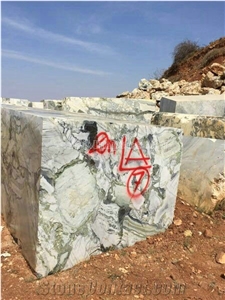 China White Beauty Marble Block/Ice Green Marble Block/Green Jade Building Stone/Cold Jade Marble Block/Primavera Marble Stone/White Beauty Marble Block