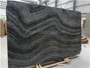 China Zebra Marble Big Tile&Slab/Chinese Dark Wooden Grain/Black Ancient Wood Vein/Old Negro Serpeggiante Marmol/Nero Palissandro/Hotel/Lobby/Bathroom Floor Cover/Feature Wall Pattern/Tv Set