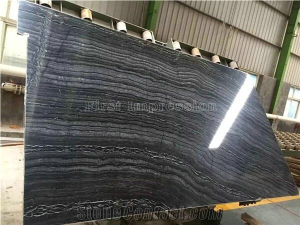 China Zebra Marble Big Tile&Slab/Chinese Dark Wooden Grain/Black Ancient Wood Vein/Old Negro Serpeggiante Marmol/Nero Palissandro/Hotel/Lobby/Bathroom Floor Cover/Feature Wall Pattern/Tv Set