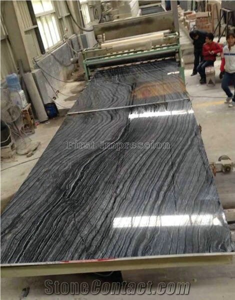 China Zebra Marble Big Tile&Slab/Chinese Dark Wooden Grain/Black Ancient Wood Vein/Old Negro Serpeggiante Marmol/Nero Palissandro/Hotel/Lobby/Bathroom Floor Cover/Feature Wall Pattern/Tv Set