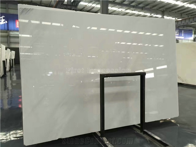 High Quality & Best Price Han White Jade/Crystal White Marble/White Jade/Sichuan White Jade for High Quality Big Slab/Pure White Marble Tiles & Slabs/High Polished Han White Marble Big Slabs