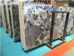 White Beauty Chinese Marble Tiles & Slabs/Ice Connect Marble/Ice Green/China Green Marble/Green Marble Slabs& Tiles/Ice Connect Marble for Floor & Wall Covering