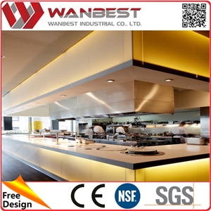 Artificial Stone Black L Shape Bar Tables and Stools Cheap Bar Furniture