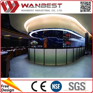 Asian Style Huge Solid Surface Wood Bar Counter Asian Style Huge Solid Surface Wood Bar Counter