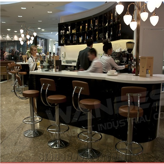 Restaurant Bar Tops Acrylic Solid Surface Commercial Bar Counter for Sale
