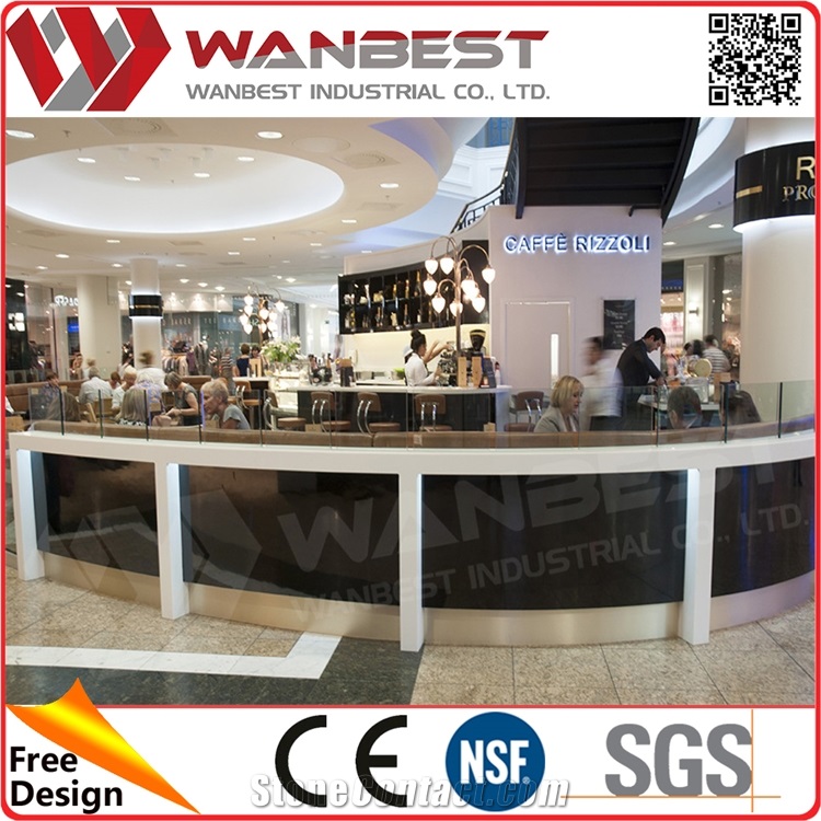 Restaurant Bar Tops Acrylic Solid Surface Commercial Bar Counter for Sale