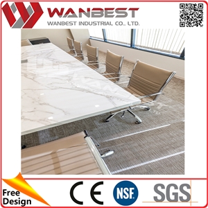 Space Saving Office Furniture Acrylic Stone Modern Design Meeting Table Space Saving Office Furniture Acrylic Stone Modern Design Meeting Table