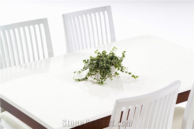 Quartz Kitchen Countertops/Pure White Quartz Kithen Island Top/Pure White Engineered Quartz Bar Tops