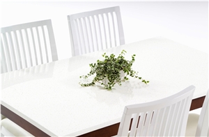 Quartz Kitchen Countertops/Pure White Quartz Kithen Island Top/Pure White Engineered Quartz Bar Tops