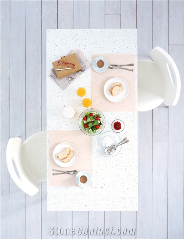 Quartz Kitchen Countertops/Pure White Quartz Kithen Island Top/Pure White Engineered Quartz Bar Tops